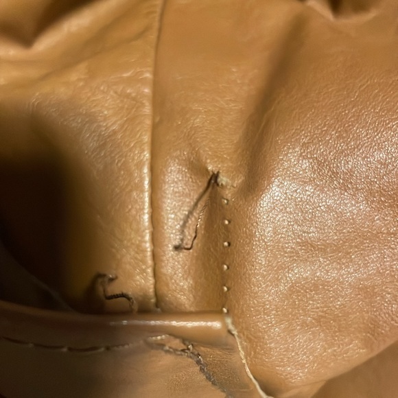 Beged-Or Vintage Israel Men’s Tan Leather Jacket Button Quilted Liner Size 44 - Picture 13 of 13